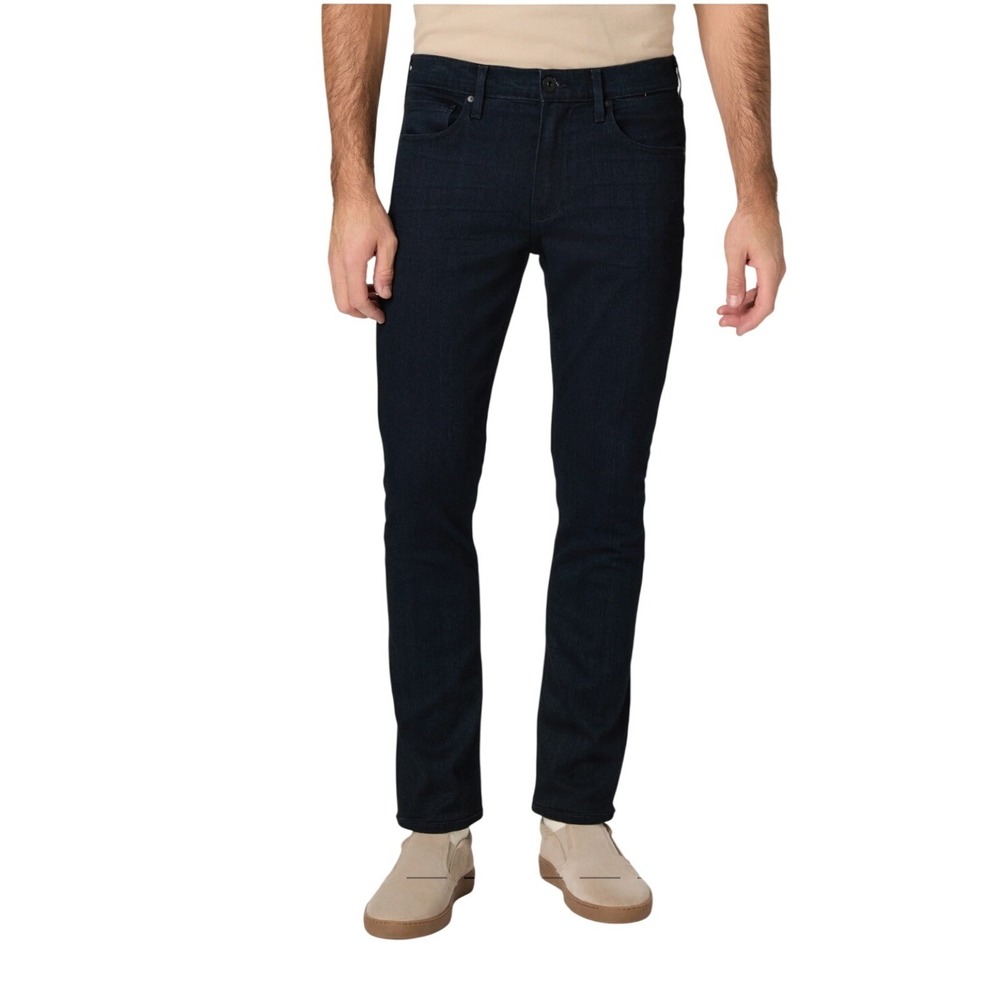 Paige Mens Lennox Jeans Size 36X32 Slim Straight Leg Jeans‎ Dark Wash Stretch
